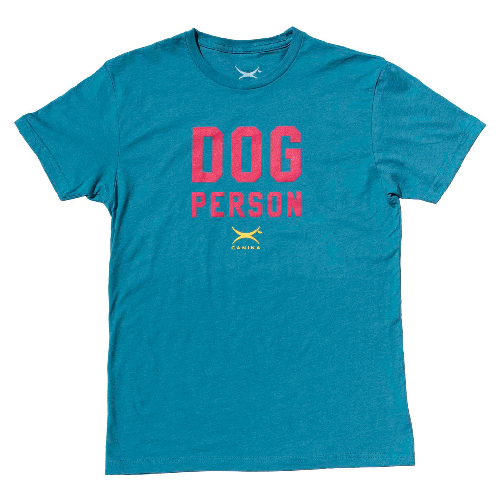 Canina "Dog Person" Statement t-shirt in teal