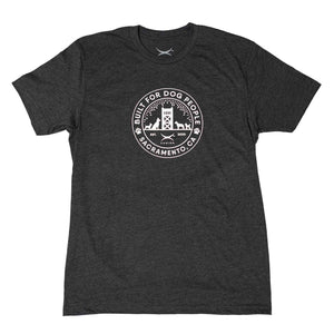 Canina "Sactown" Sacramento t-shirt in charcoal / dark gray