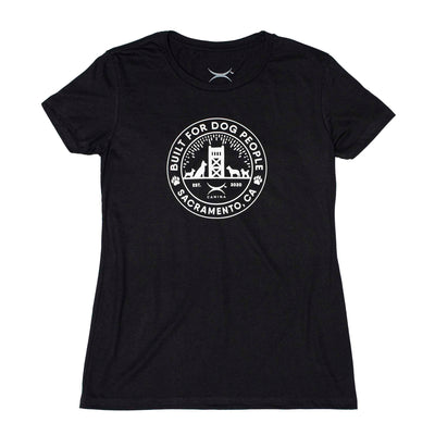 Canina "Sactown" Sacramento women's t-shirt in black